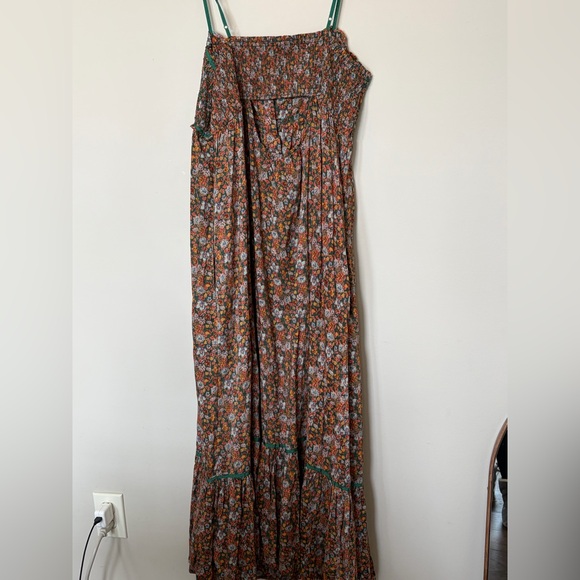 Free People floral Maxi Dress with Button Detail and keyhole back XL - Picture 2 of 7